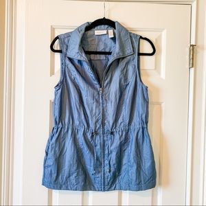 Chico’s Outwear Blue Vest